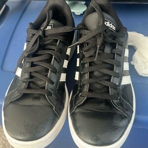 Black and White Adidas